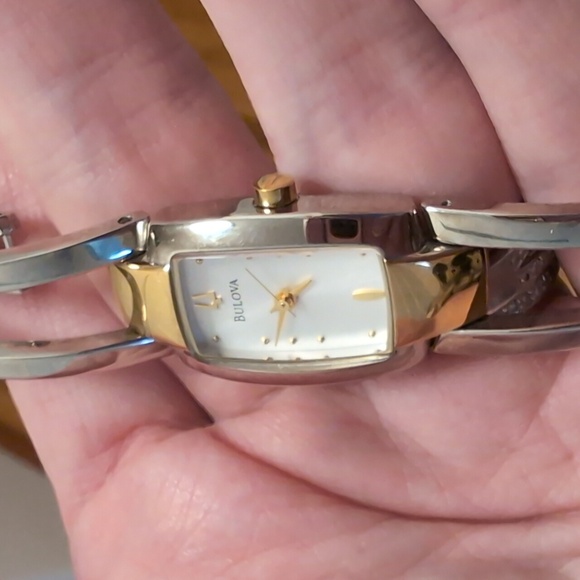 Bulova Two-Tone Bangle Watch - Picture 8 of 11